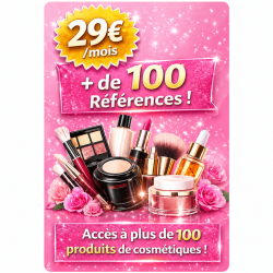 Dropshipping de cosméticos con 100 productos – suscripción de 29 €/mes | ChrisDiscount