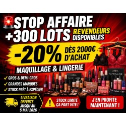 Lot de 1000 Cosmétiques Grandes Marques - Prix Grossiste 1,49€ HT / pièce