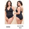 Lot de 8 Maillot de bain une pièce noir sculptant - Tailles M à 2XL, Ref 0502HN