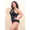 Lot de 8 Maillot de bain une pièce noir sculptant - Tailles M à 2XL, Ref 0502HN