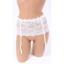 Lot de Lingerie 24 pcs, Porte-Jarretelles Dentelle Blanche ou Rouge - Lingerie Séduction Intemporelle
