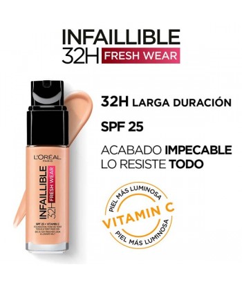 L’Oréal – Lot de 12 Bases de Teint Infaillible 32hr, 160 Rose Linen, 30ml