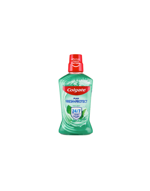 Lot de 12 COLGATE BAIN DE BOUCHE PLAX SOFT MINT - 0 ALCOHOL 500 ML