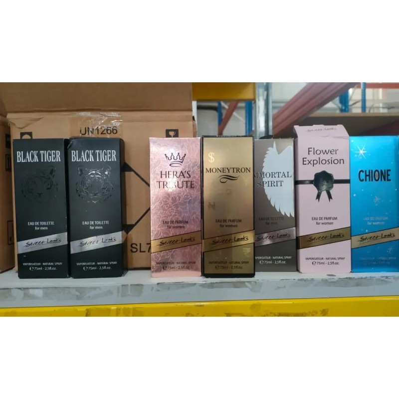 Lot de 100 parfums homme et femme 100ml