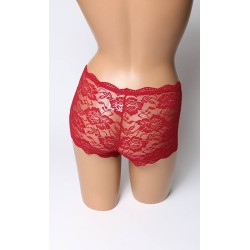 Lot de 120 Boxers Femme en Dentelle - Rouge et Noir