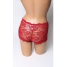 Lot de 120 Boxers Femme en Dentelle - Rouge et Noir