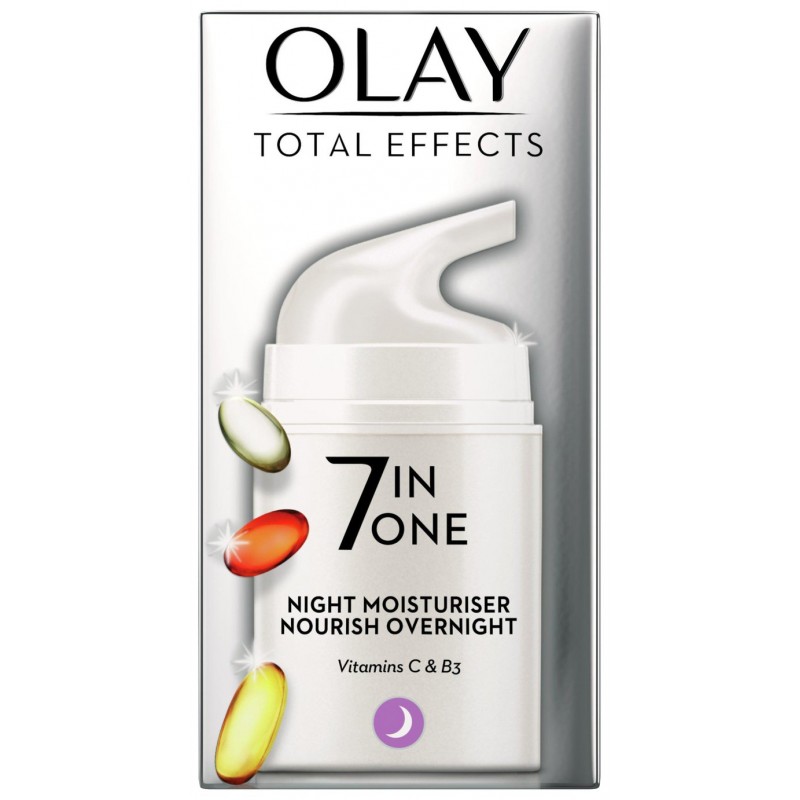 OLAY TOTAL EFFECTS 7-IN-1 NIGHT FIRMING MOISTURISER - 50ML (Lot par 6 )