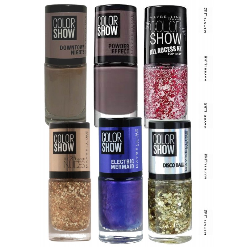 Maybelline, Lot de 6 Vernis à ongles Color show