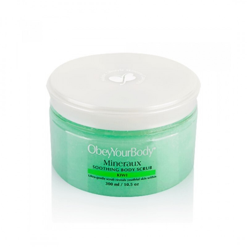 Lot de 12 EXFOLIANTS MINERAUX SMOOTING KIWI 300ML OBEYYOURBODY