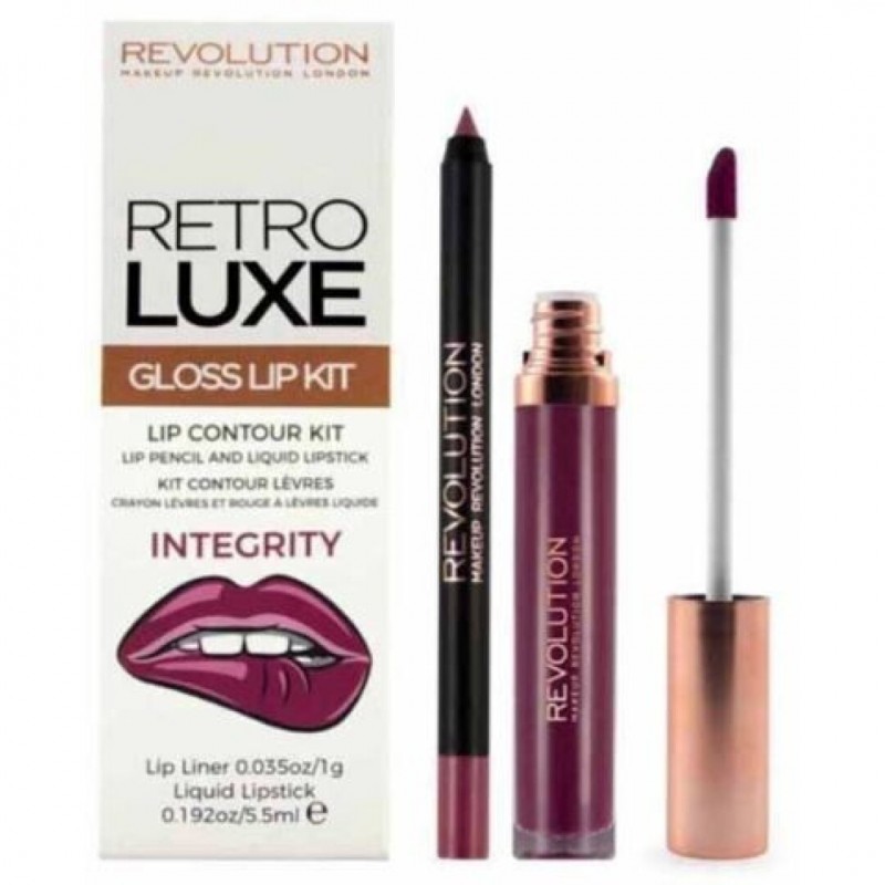 REVOLUTION LUXE GLOSS LIP KIT INTEGRITY Lot de 3