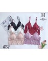 Lot de 60 Tops Lingerie Dentelle avec fines bretelles , tailles m, l, xl - V21913