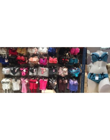 Lot de 60 Tops Lingerie Dentelle avec fines bretelles , tailles m, l, xl - V21913