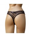 Lot de 24 tangas en tissu satiné avec un triangle de dentelle sur le devant