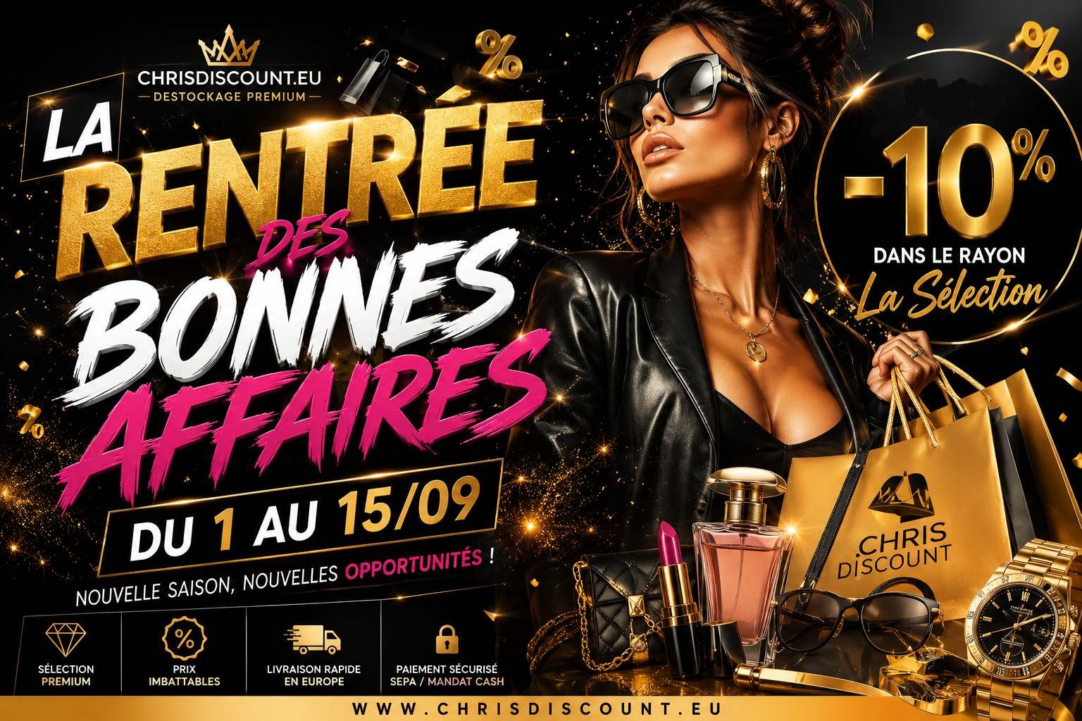 STOP AFFAIRE - A NE PAS MANQUER - OFFRE EXCEPTIONNELLE POUR LES REVENDEURS Dès 2000€ d’achat -20% DE RÉDUCTION IMMÉDIATE EN CAISSE !