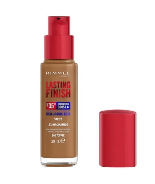 Lot de 100 Fonds de teint Rimmel Lasting Finish n°500 Toffee